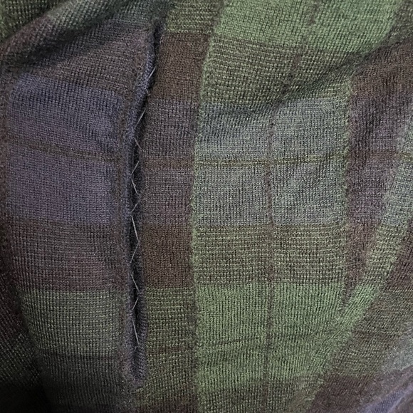 Lauren Ralph Lauren Wool Plaid Shawl Sweater - Picture 7 of 10